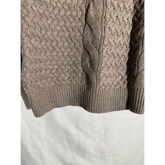 Ann Taylor LOFT Cable Knit Womens Wool Blend Crewneck Sweater Size Large - Picture 3 of 10